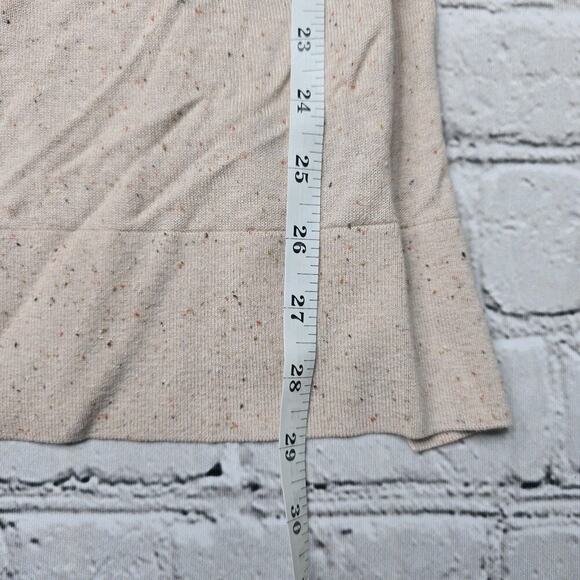 Loft Cotton Blend Button Beige Muted Blush Pink Duster Cardigan Sweater Size XS - Picture 9 of 11